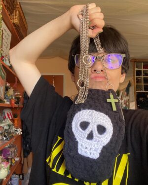 Ceci Balagot Instagram - repost bc it kept cropping weird anyway here’s just like a bunch of stuff i’ve been crocheting lately so far my favorite being my spiky hat because it makes my shadow look like a lil punk dude