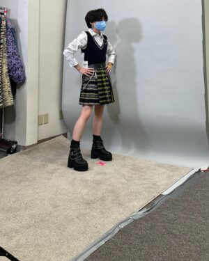 Ceci Balagot Instagram - behind the scenes pics from my Frankie fitting 👀 i saw someone on tik tok say the trans masc version of “fish” is “cheese” and while that’s absolutely foul i felt very *that* during this fitting lmaoo
