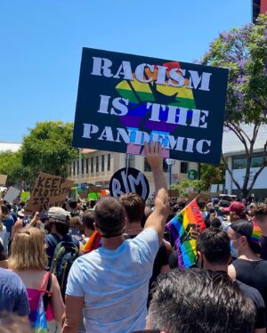 Celesta Hodge Instagram - 🌈🙏🏻🙏🏿
#pride #blm #onelove 
#celibate #your #individuality