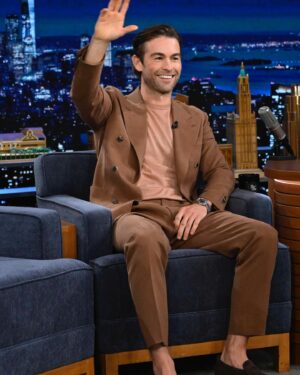 Chace Crawford Instagram - Good to be back on @jimmyfallon in person , last time was 2020 in my living room with a laptop and ring light and I think I had a nice shirt on top and like a swimsuit off frame you couldn’t see. Anyways always miss NY. @fallontonight @theboystv. 📸 credit: ToddOwyoung/NBC @toddowyoung