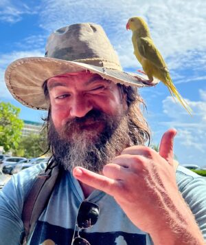 Charles Halford Instagram - Bird, beard, golden sun
Long night becomes Banyan tree
Bringin’ it on home.
#obx #haiku #banyanfood

…I may have misspelled ‘son’ and/or ‘bard.’ 
Love y’all!  Woogity n’ ish!