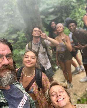 Charles Halford Instagram - All fun n’ games n’ city of gold, until…
Spiky palms… snails that carry meningitis... 
Which are actively multiplying everywhere…
venomous millipedes…. 
Oh yeah, and…
Gun fights with a Caribbean Kingfish…
All in a day’s / life’s work.

Real LOVE y’all!  Worth it all to find - THAT!

And a little monkey pee…. Check in w/  @hichasestokes and @jimmyfallon about that.