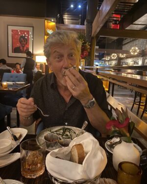 Charles Shaughnessy Instagram - OK. So this was the best dinner we had in NYC at #AtlanticGrill. Delicious fresh oysters, Seafood Paella ( that owed  a “ high five to Jambalaya) and enough vegan options to keep Susie happy as a vegan clam! Check it out when next in town. 50 W. 65th.