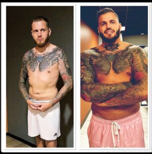 Charles Vassal Instagram - Pas le temp pour les peut-être ou les gens pas sure d’eux . 

Voici mon évolution en a peine 2 ans , tout est une question de determination et d’envie. 

@mounirlife98  aussi grace a lui cette insolent😭