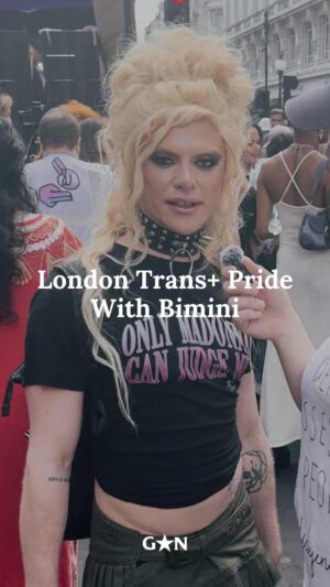 Charlie Craggs Instagram - @biminibabes’ message for young Trans  people at London Trans  Pride today 🏳️‍⚧️

🎥 @conorclark