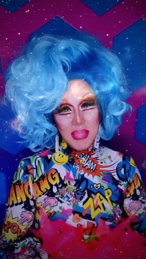 Charlie Hides Instagram - #wordsofwisdom useless advice from the blue haired bombshell from Boston #charliehides #rupaulsdragrace #dragqueen