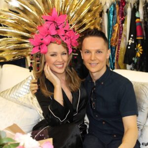 Charlie Hides Instagram - My husband James and “Dannii Minogue’s sister” on the set of a video we filmed 8 years ago.