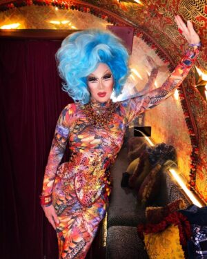 Charlie Hides Instagram - Last night at Annabel's I wore an ensemble that's been sitting in the back of the cupboard since the premiere of Absolutely Fabulous Movie. #charliehides #Dragqueen #rupaulsdragrace #rpdr