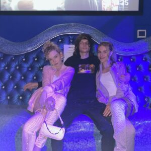 Charlie Tahan Instagram - With my friends! Thank you @pureatlanta for the suits. #havingablast #sofiadoesnthaveinstagram