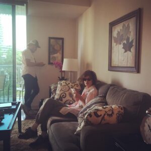 Charlie Tahan Instagram - @skyhouse_buckhead @juliagarner94 @sofiahub @mgmenchaca  Me and Marc.  He's looking at his phone and charging it, I am drawing a picture ❤️