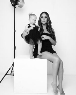 Charlotte Crosby Instagram - Mama and mini shoot ✨ When we started doing special family packages @studio_yours with the talented @shotbychrisd I HAD TO GET INVOLVED With my girl 👶🏼👸🏽 I’ve already got 3 of these pics blown up for the family photo wall in the house! 🥰😍 photographs are precious memories! That I live for! And I’m absolutely so buzzing to now be offering this at my studio @studio_yours! Dm if you’re interested in booking your shoot for forever memories now! 🤍 I’ll treasure mine FOREVER ✨