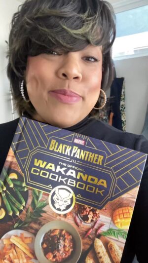 Chef Lovely Instagram - Eat like a King - Glazed Road Runner Wings By Nyanyika Banda

Yields 2-3 Servings

Ingredients 
Brine
1/4 c salt
4 c water

Chicken
1 1/2 lbs chicken wings
2 c vegetable oil

Glaze
2 Tbsp cornstarch 
1 c mango juice
3 garlic cloves, minced
1 Tbsp fresh ginger, minced
2 tsp tomato paste 
2 pinches crushed red pepper 
Salt and pepper

Directions 

To make the brine - In a small sauce pan combine salt & 2 cups of water. Bring to a boil over high heat until salt is completely dissolved. Transfer to a large pitcher and add 2 cups of cold water.

Place Wings in a deep pan and pour the brine over. Leave the wings in the brine for 30 minutes refrigerated.

Drain wings from brine and pat dry with paper towels.

Heat vegetable oil in a 2-inch-deep cast iron skillet. When the oil begins to pop, using a pair of tongs, place wings one at a time into the oil.

Cook wings until brown on the outside about 10 to 15 minutes.

✨I used the air fryer on 380° for 25 min✨

Remove the wings with tongs and place on a platter lined with paper towels.

For the glaze - In a small saucepan, whisk cornstarch and mango juice until cornstarch is completely dissolved.

Cook over medium high heat, whisking occasionally for 2 min.

Add tomato paste & crushed pepper, cook for another 3 min while whisking occasionally.

Remove from heat and season to taste with salt and pepper.

✨I add a tablespoon of butter and another splash of mango juice once off the heat✨

In a large mixing bowl, toss cooked wings in the mango ginger sauce.

✨I put the wings back in the air fryer for 10 more min✨

#LoveYouLetsEat #WakandaForever @blackpanther @marvel