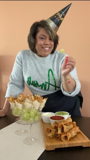 Chef Lovely Instagram - #TheCheatCode EP12 ✨NYE Edition✨

Menu
Frozen Prosecco Grapes
Birria Taquitos
Triple Truffle Fries
#LoveYouLetsEat

Go to my stories for some #ChefLovelyTips to help make your #NYE menu extra special 😉