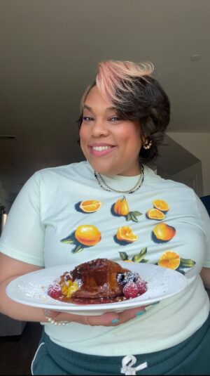 Chef Lovely Instagram - #TraderJoesCheatCode EP 2 | This stuffed sensation is perfect for a treat yo self moment, surprise for bae, or even a #MothersDay brunch. Drop me a 🥐 if y’all want the full recipe. #LoveYouLetsEat 💖