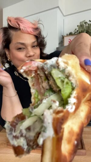 Chef Lovely Instagram - EP5 | #TraderJoesCheat Code 🌯 This made 4 gyros. I have some lettuce, tomato, and onion left over. I’m going to dice all that up and use it for some fish tacos 😋 #LoveYouLetsEat @traderjoes