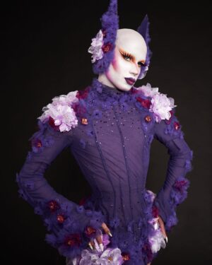 ChelseaBoy Instagram - ⚛️ REBIRTH ⚛️

Shot by @cyrieljacobs 
Dress by @jacobleole 

#chelseaboy #xochelseaboy #drag #dragqueen #dragartist #costume #flowers #draglook