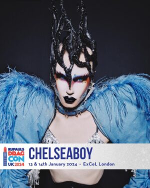 ChelseaBoy Instagram - THRILLED to announce I’ll be coming to @rupaulsdragcon UK 13 & 14th January 2024. 🚀

I’m so excited to get the chance to meet you all AGAIN 🤩 
I will be taking part in the Pink Carpet, do a fabulous performance ÁND give you the opportunity to come meet me at the Drag Race Holland Booth to take our picture and offer you a signed artwork of my face! 🥰

More info on Where & When to find me will follow later. Please keep an eye out for my stories where I will make sure to keep you all tuned!

Tickets for DragCon UK are available at uk.rupaulsdragcon.com
Are you joining DragCon? Let me know in the comments! 💕

Photo by the incredible @pequintana 
Shot during @sweetiedarlingparty BCL
Shoulderpiece @krokantagency 
Crown @xochelseaboy 
Makeup provided @mehroneurope 

#DragConUk #dragcon2024uk