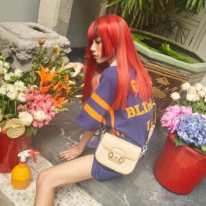 Chicha Amatayakul Instagram - 🖤❤️🧡💛💚💙💜🤍 @gucci #GucciBeloved #GucciHorsebit1955