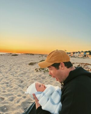Chloe Bridges Instagram - Happy first fathers day @adamdevine. Beau gets to experience joy and giggles every day because you’re his dad 🤍