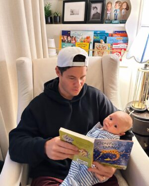 Chloe Bridges Instagram - Happy first fathers day @adamdevine. Beau gets to experience joy and giggles every day because you’re his dad 🤍