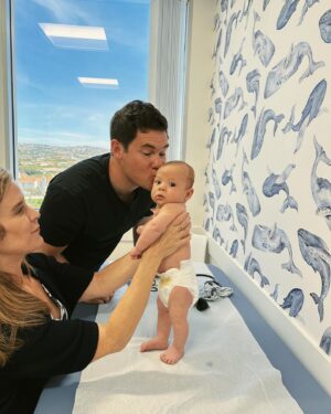 Chloe Bridges Instagram - Happy first fathers day @adamdevine. Beau gets to experience joy and giggles every day because you’re his dad 🤍