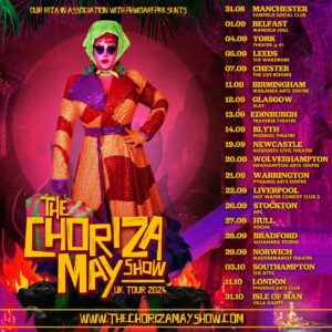 Choriza May Instagram - What’s an afterlife without an after party? All dates of my tour are now OUT! I’m touring my first UK solo show this September & October 😈💜🔥. Get your tickets from www.thechorizamayshow.com 🎟️