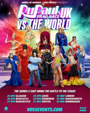Choriza May Instagram - 25 APRIL - 04 MAY, the battle continues! 🇬🇧🌎 @chorizamay and her #DragRaceUK vs The World sisters are bringing it to the runway on stages across the UK!

🎟️ Snatch your tickets now at vossevents.com