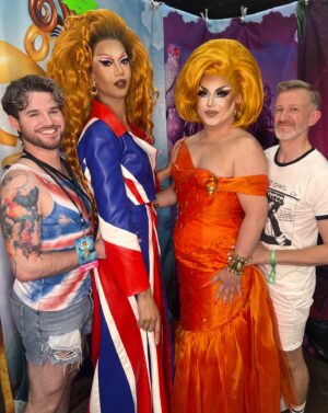 Choriza May Instagram - Day 2 🧡🐚 @rupaulsdragcon

👗 @cherreofficial 
📸 @nickbl.photography 
👩‍🦰 @marcoswigs 
🐚 Vintage Dior
💎 @crownjewels.uke

Face by @theaestheticsdoctor