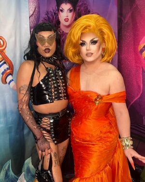 Choriza May Instagram - Day 2 🧡🐚 @rupaulsdragcon

👗 @cherreofficial 
📸 @nickbl.photography 
👩‍🦰 @marcoswigs 
🐚 Vintage Dior
💎 @crownjewels.uke

Face by @theaestheticsdoctor