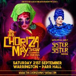 Choriza May Instagram - First Guest Reveal ➡️ So excited to announce the first talented performers who will join me in each city of The Choriza May Show 😈❤️‍🔥 Keep your eyes peeled because there are more to come! 

LEEDS 5th Sept: @cocovadose 
EDINBURGH 13th Sept: @cherrywestuk 
NEWCASTLE 19th Sept: @sally.trademark & @risque.666 
WARRINGTON 21st Sept: @officialsistersister 
BRADFORD 28th Sept: @ruby_delong_ 

Get your tickets from www.thechorizamayshow.com 😈
