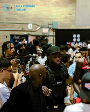 Chris Boucher Instagram - 𝐘𝐞𝐚𝐫 𝟖 𝐋𝐨𝐚𝐝𝐢𝐧𝐠 ⏳⌛️

Another day, another bucket for @slimmduck as he drops 48 points at the @balldontstop 2024 Toronto Pro-Am 🧑‍🍳🏀 

📸 for @everybody.s.uncle @theraptorsinsider