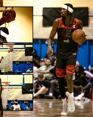 Chris Boucher Instagram - 𝐘𝐞𝐚𝐫 𝟖 𝐋𝐨𝐚𝐝𝐢𝐧𝐠 ⏳⌛️

Another day, another bucket for @slimmduck as he drops 48 points at the @balldontstop 2024 Toronto Pro-Am 🧑‍🍳🏀 

📸 for @everybody.s.uncle @theraptorsinsider