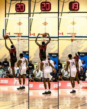 Chris Boucher Instagram - 𝐘𝐞𝐚𝐫 𝟖 𝐋𝐨𝐚𝐝𝐢𝐧𝐠 ⏳⌛️

Another day, another bucket for @slimmduck as he drops 48 points at the @balldontstop 2024 Toronto Pro-Am 🧑‍🍳🏀 

📸 for @everybody.s.uncle @theraptorsinsider