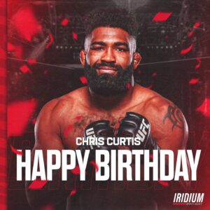 Chris Curtis Instagram - Drop a 🍰 to send a big-time #HappyBirthday to #TeamIridium killer @actionman513, the owner of 4️⃣ @ufc victories 🎉 #TheDarkside