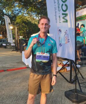 Chris Jonathan Roy Chaafe Instagram - จบไปกับงาน mcot run ที่จังหวัดน่าน
งานนี้ 21km ทำเวลา 1:49:32

เจอกันงานต่อไปครับ ซึ่งก็ยังรับสมัครนักวิ่งอยู่ mcot run สงขลา วิ่งริมหาดสมิหลา 1 คนวิ่ง 1 ต้นไม้ มาแลนนำกันเด้ออ