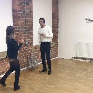 Chris Kamara Instagram - Just trying a few moves out but need to take the ironing board out of my back 😂🤣