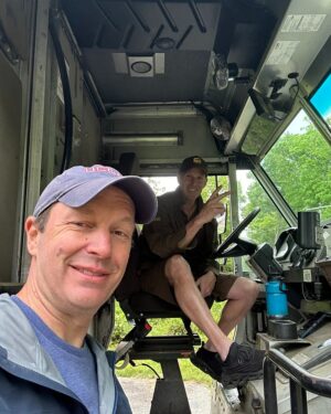 Chris Murphy Instagram - I had been shadowing Chris’s UPS truck on my walk for about a mile and I finally caught up w him to say hello. 

He loves working for UPS, in large part because the workers have a union. Good pay, benefits. Even the part time workers - like his son - get health care.