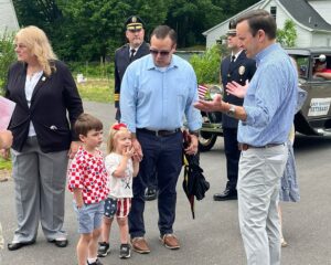 Chris Murphy Instagram - Arranged my route for the first day of my Walk Across Connecticut today so I could participate in the East Windsor Memorial Day parade. The rain just held back! Thanks to First Selectman Bowza for hosting me. #WalkCT