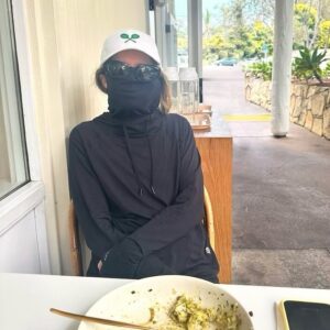 Chris Pratt Instagram - Nice lunch with my wife, who cares deeply about sun protection. Me, I love ninjas. So it’s kind of a win-win.