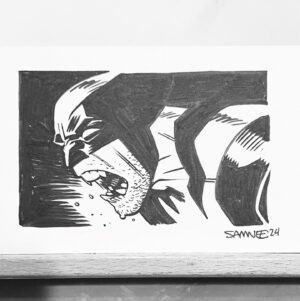 Chris Samnee Instagram - Bit of process from a few recent warmups ✍️✍️✍️