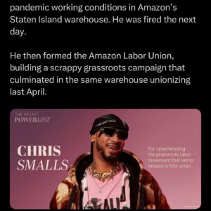 Chris Smalls Instagram - Thank you! @politico for profiling me in this years 40 most  influential Edition 🔥✊🏽 

📸: @robyntwomey 

The fight won’t stop! @amazonlaborunion 

https://www.politico.com/newsletters/the-recast/2023/03/30/chris-smalls-recast-power-list-2023-00087471