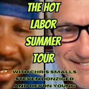Chris Smalls Instagram - It’s not everyday that you get to see leaders from the labor movement and the environmental justice movement coming together to show how their struggles are connected. 

This @littlesecret_la show was so inspiring and electrifying. @chris.smalls_ and @stevendonziger shared powerful insights that they’ve gained during their epic struggles against corporate power (Amazon and Chevron).

We got to hear from the women leading the charge to unionized the Amazon warehouse called ONT8 in Moreno Valley, CA ✊ @unionforamazon 

Even @hasandpiker showed up to support! Hassan is the biggest donor to the @amazonlaborunion and he has been using his platform to amplify Steven Donziger’s decades-long battle to hold Chevron accountable for its pollution crimes against Indigenous folks in Ecuador. 

Don’t miss the next shows in Chicago, Detroit, and Denver. I’m sure they’ll be just as 🔥