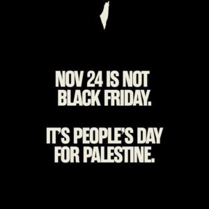 Chris Smalls Instagram - ❤️‍🔥 From the belly of the beast,
We want justice we want peace!

❌ Starting the day at Washington Square Park to reject #BlackFriday, and declare today #PeoplesDayforPalestine.

📢 Speakers like two of the writers arrested yesterday for disrupting the Macy’s Day Parade and Chris Smalls from labor connect  all of our fights to the liberation of Palestine. Every sector of our society has mobilized and will CONTINUE to mobilize for Palestine! 

🇵🇸 We cannot stop, we will not let up. We will keep building momentum until our demands are met. A PERMANENT ceasefire, an end to the occupation, and an end to all U.S. aid to Israel!