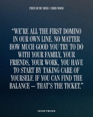 Chris Wood Instagram - IDONTMIND talking about my mental health. Read about me talking about it a lot at idontmind.com [link in story] @idontmind