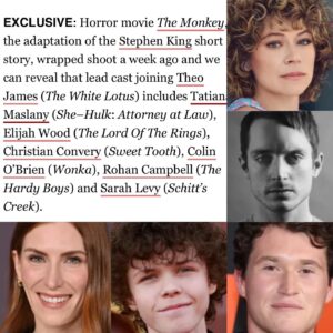 Christian Convery Instagram - Just finished wrapping one of my new projects this year “THE MONKEY”!
So thrilled to share with you and can’t wait for everyone to watch it!
#exciting #themonkey
