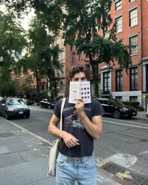 Christian Weissmann Instagram - new york i’m here and ready to read you my gay poetry