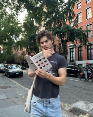Christian Weissmann Instagram - new york i’m here and ready to read you my gay poetry
