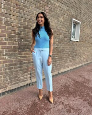 Christine Lampard Instagram - My first week of the summer @lorraine is done! Thanks for your company 🥰