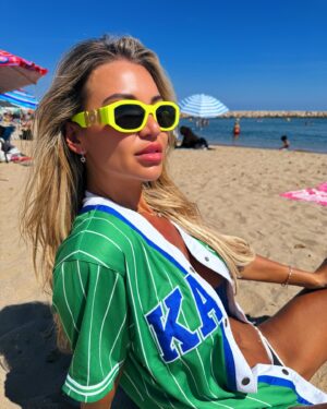 Christine McGuinness Instagram - Salty lashes, endless splashes 🌊💚😎💙
