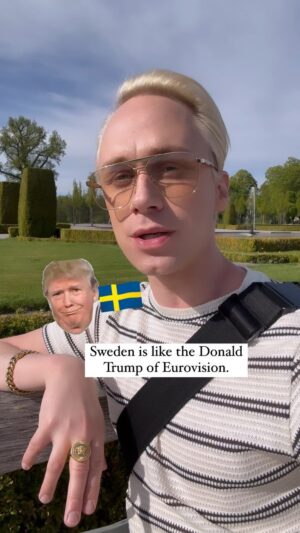 Christoffer Strandberg Instagram - Sweden is the Donald Trump of Eurovision and Finland is not bitter… 🇫🇮💀🇸🇪 @eurovision @uudenmusiikinkilpailu @paidatonriehuja #eurovision #chachacha #finland